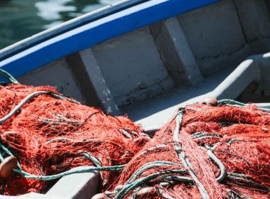 red fishing net