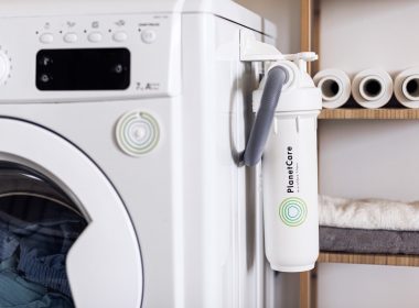 white front load washing machine