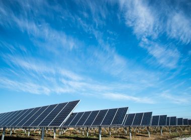 solar panel under blue sky