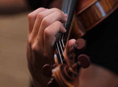 person playing violin