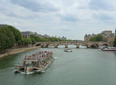 white ship towards bridge