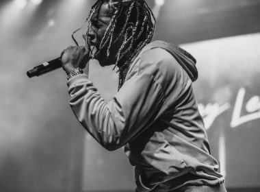 man performing on stage