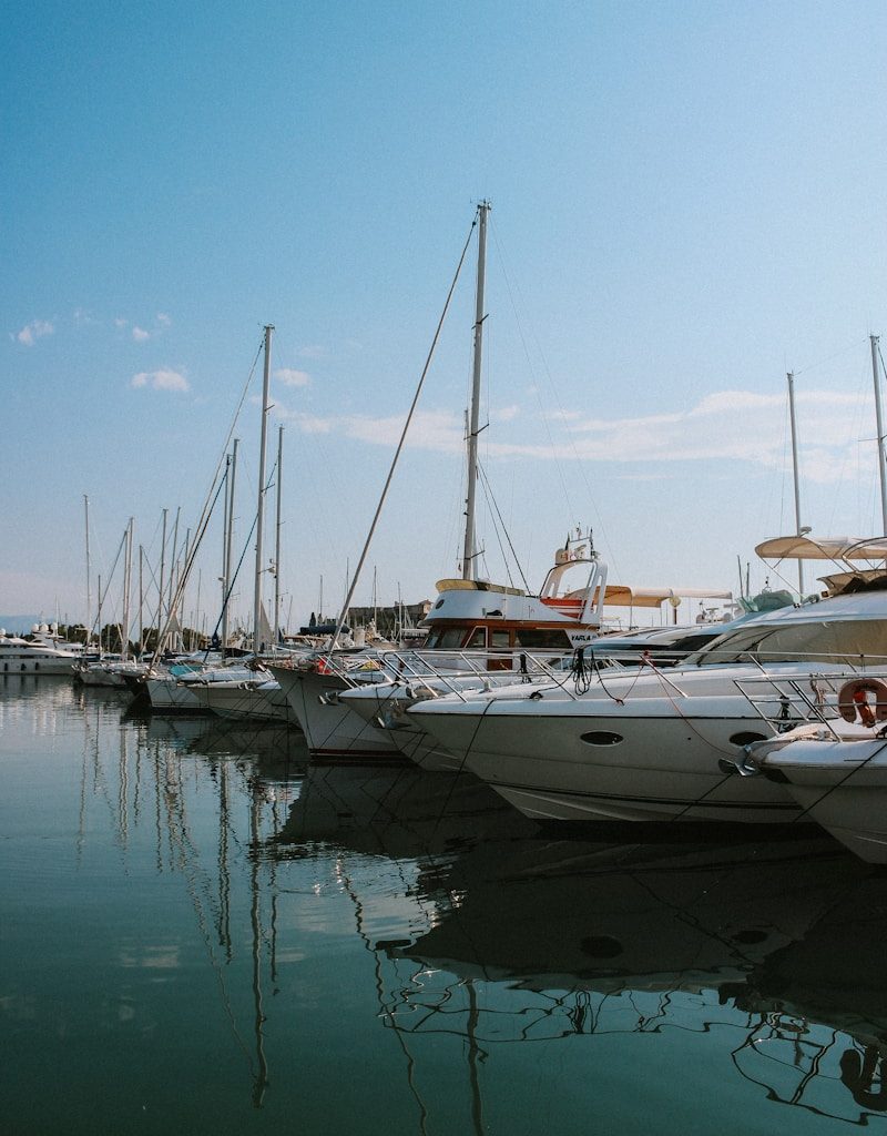 white and black boats on sea during daytime