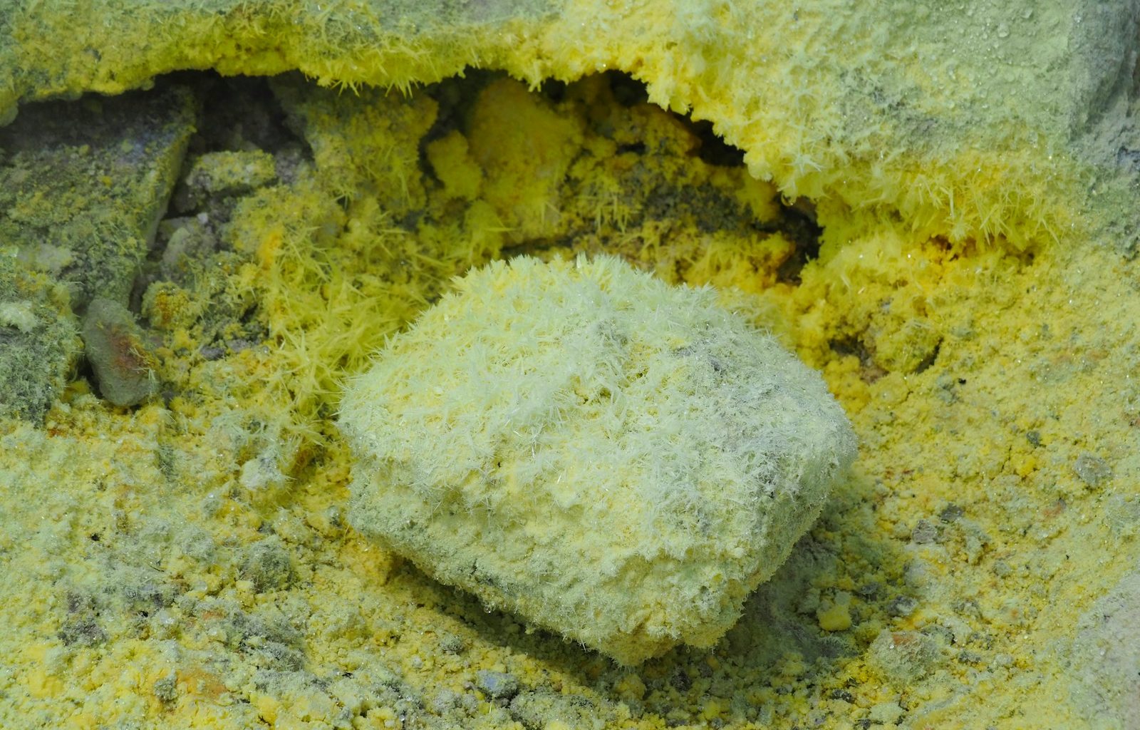 a rock in the sand