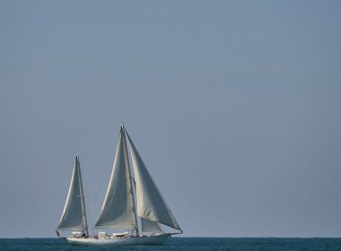 a boat in a large body of water