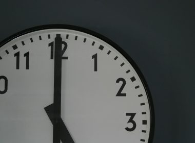 round black analog watch