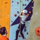 boy doing wall climbing