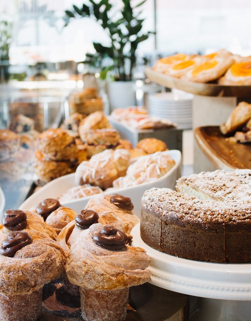 baked pastry on bowl