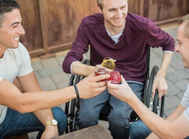 men's maroon polo shirt