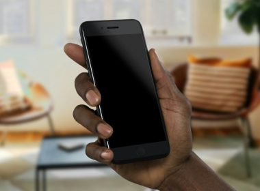 person holding black smartphone