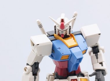 white blue and red robot toy