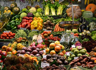 assorted fruits at the market