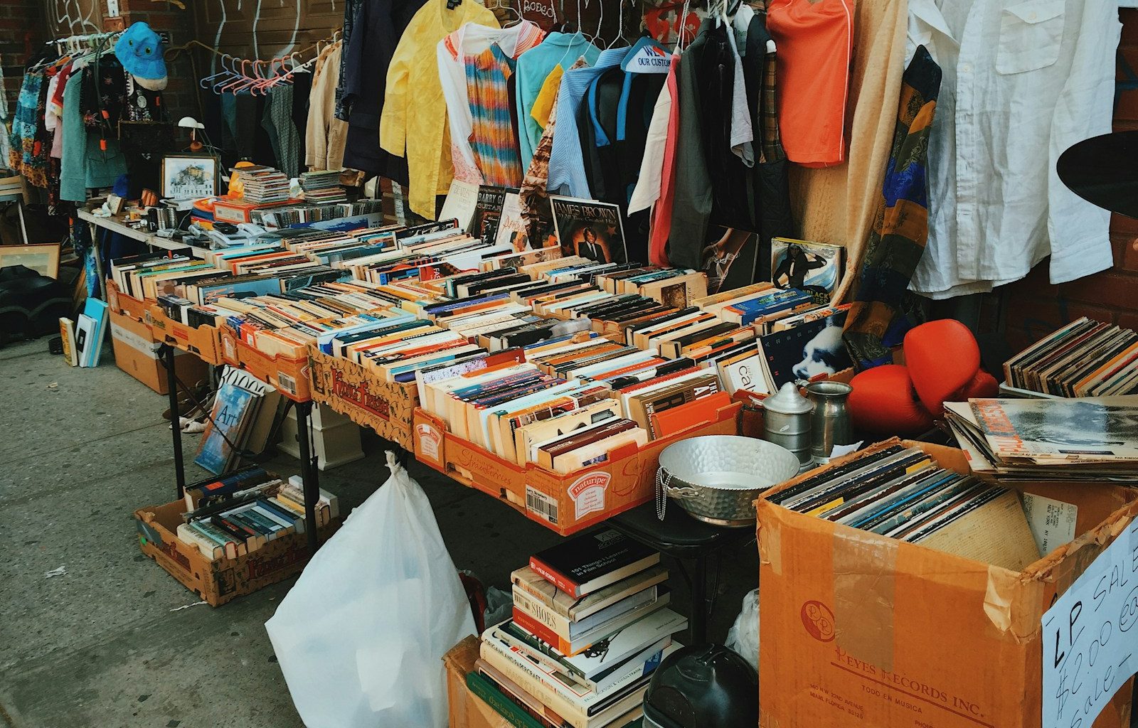 assorted books on table