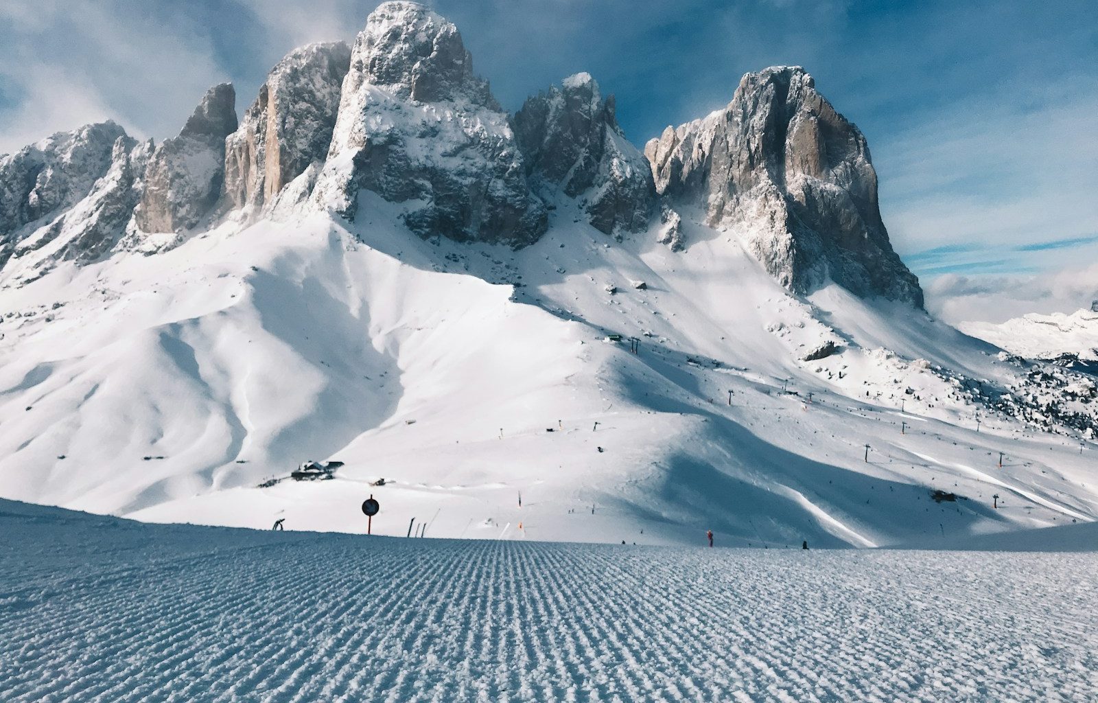 landscape photo of mountain covered with snow