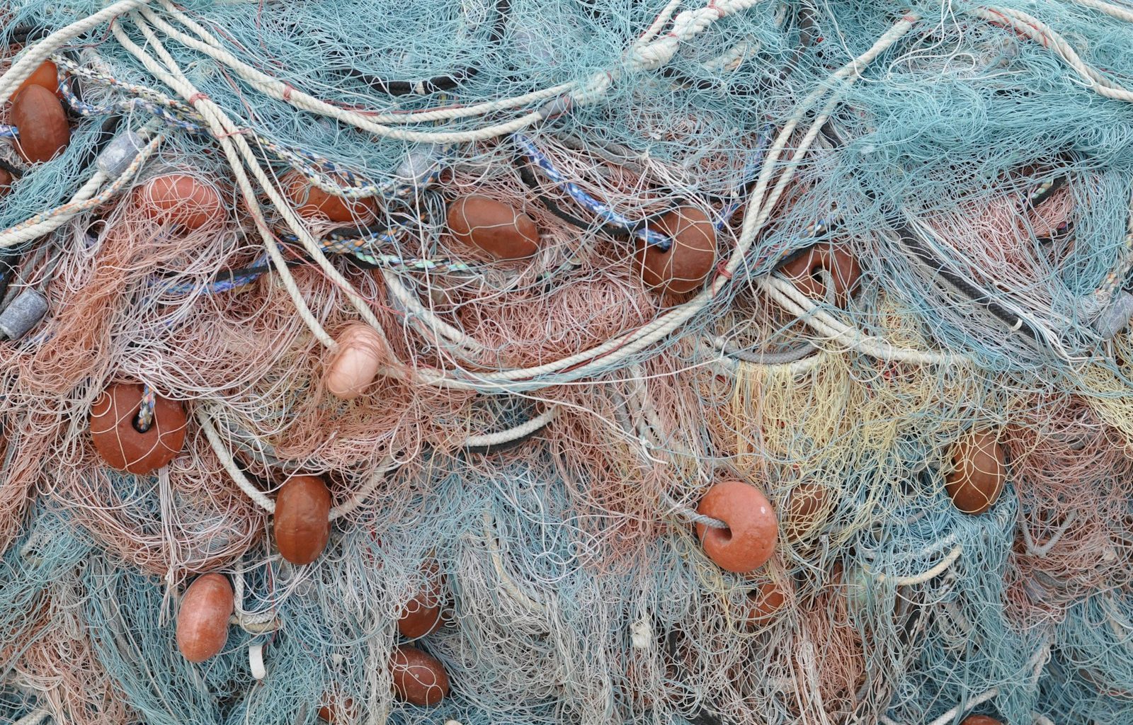 brown and blue round ornament