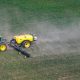 a tractor in a field