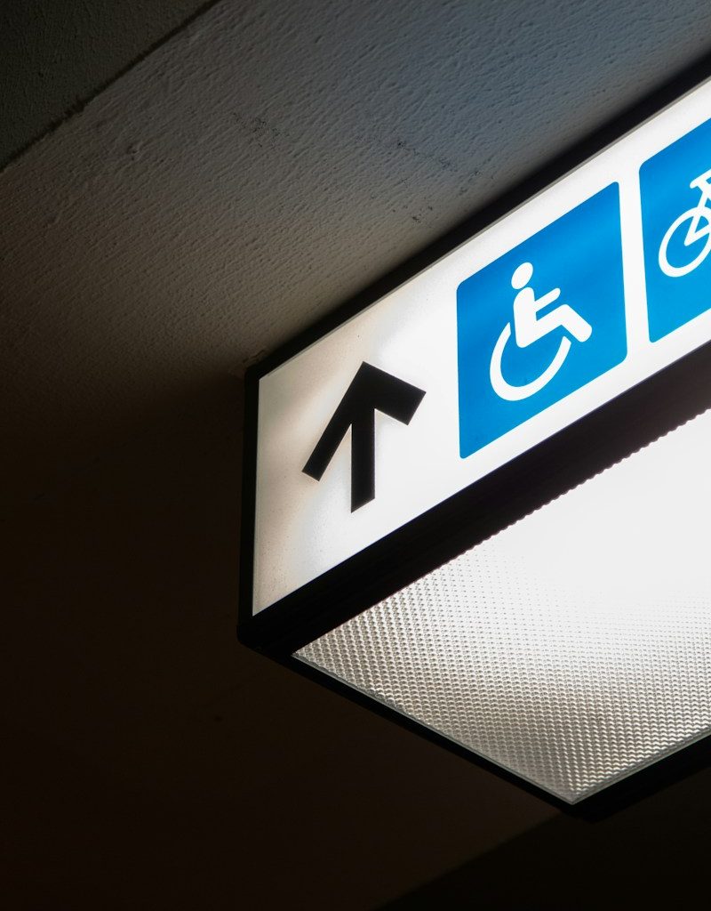 disable person signage